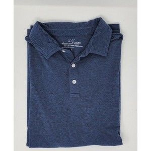 VINEYARD VINES EDGARTOWN POLO BLUE SHORT SLEEVE MEN LARGE